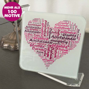 Glasbild mit Acrylrahmen
